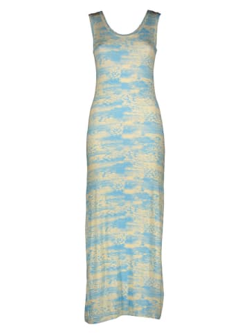 miss goodlife Jurk "Summer" in Hellgelb/lichtblauw