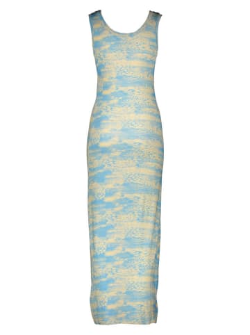 miss goodlife Jurk "Summer" in Hellgelb/lichtblauw