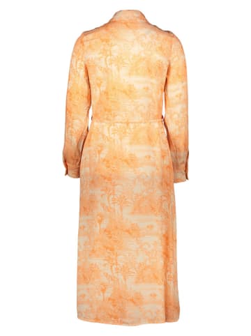 miss goodlife Jurk "Palm Paradise" oranje/crème