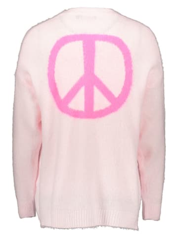 miss goodlife Kardigan "Peace" w kolorze jasnoróżowym