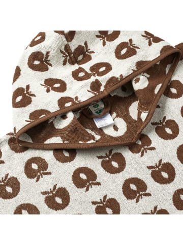 Småfolk Badcape bruin/wit