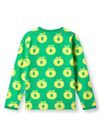 Småfolk Longsleeve "Appel" groen/geel