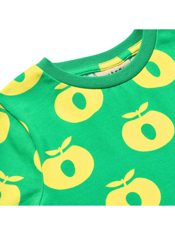 Småfolk Longsleeve "Appel" groen/geel