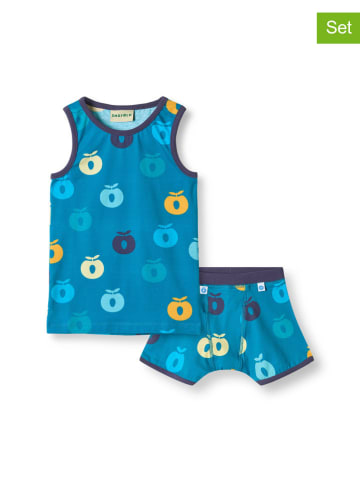 Småfolk 2-częściowy zestaw bielizny w kolorze niebieskim