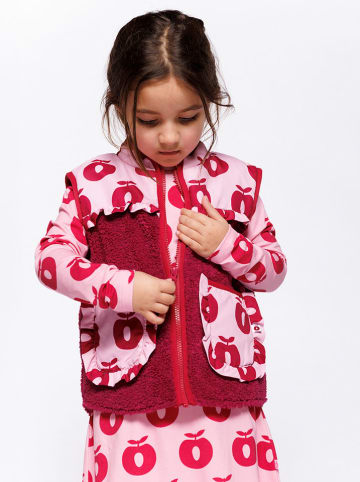 Småfolk Kamizelka polarowa w kolorze jasnoróżowo-bordowym