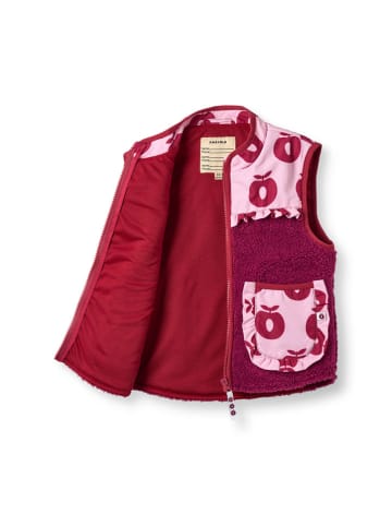 Småfolk Fleece romperwarmer lichtroze/bordeaux