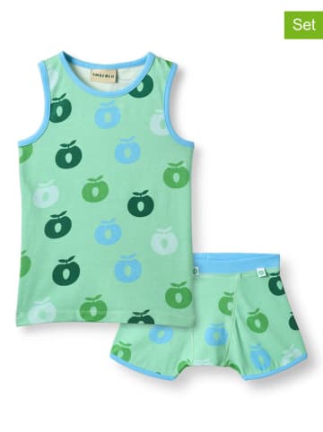 Småfolk 2-delige ondergoedset turquoise
