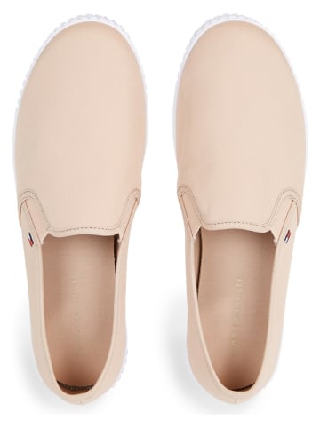 Tommy Hilfiger Shoes Slippersy w kolorze beżowo-białym