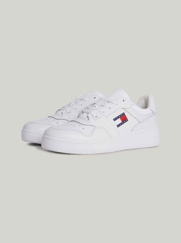Tommy Hilfiger Shoes Skórzane sneakersy w kolorze białym