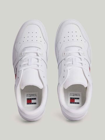 Tommy Hilfiger Shoes Skórzane sneakersy w kolorze białym
