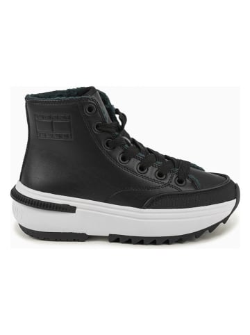 Tommy Hilfiger Shoes Leder-Sneakers in Schwarz