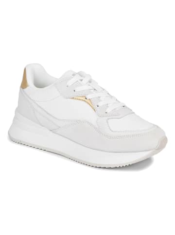 Tommy Hilfiger Shoes Skórzane sneakersy w kolorze białym