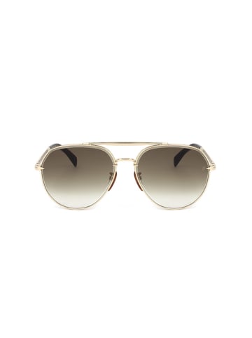 David Beckham Herren-Sonnenbrille in Gold/ Grau