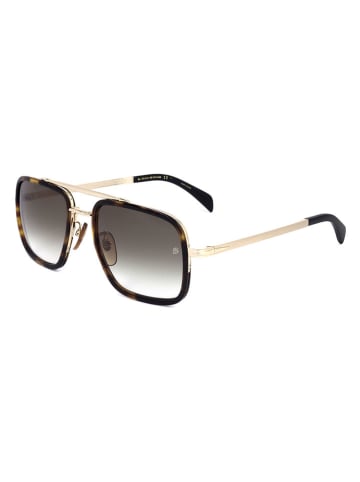 David Beckham Herren-Sonnenbrille in Anthrazit/ Gold