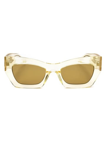 Hugo Boss Damskie okulary przeciwsłoneczne w kolorze żółtym