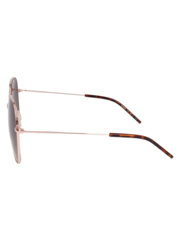 Hugo Boss Damskie okulary przeciwsłoneczne w kolorze złoto-brązowym