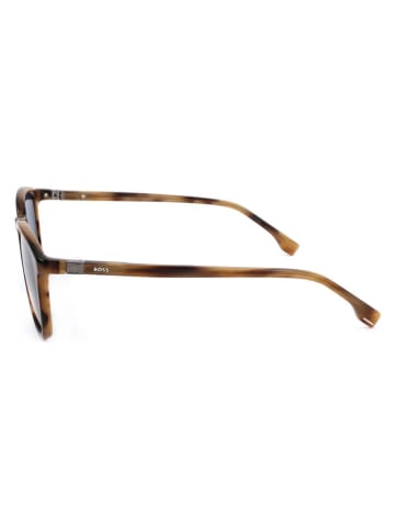 Hugo Boss Herren-Sonnenbrille in Hellbraun/ Blau