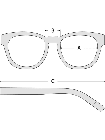 Hugo Boss Dameszonnebril zwart/blauw