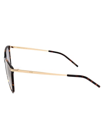 Hugo Boss Damskie okulary przeciwsłoneczne w kolorze brązowo-szarym