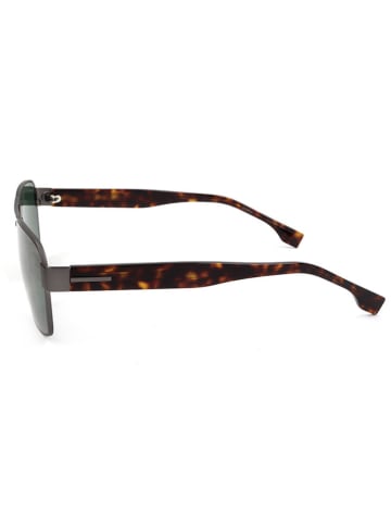 Hugo Boss Herenzonnebril grijs-bruin/groen