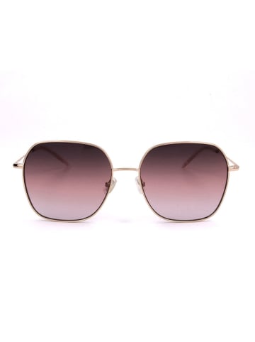 Hugo Boss Damen-Sonnenbrille in Gold/ Braun