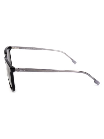 Hugo Boss Herren-Sonnenbrille in Schwarz/ Silber