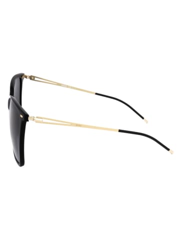 Hugo Boss Damskie okulary przeciwsłoneczne w kolorze czarno-granatowym
