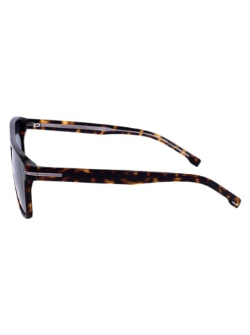 Hugo Boss Męskie okulary przeciwsłoneczne w kolorze brązowo-granatowym