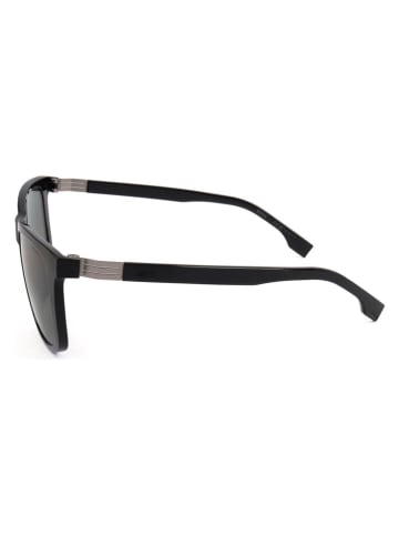 Hugo Boss Męskie okulary przeciwsłoneczne w kolorze czarno-zielonym