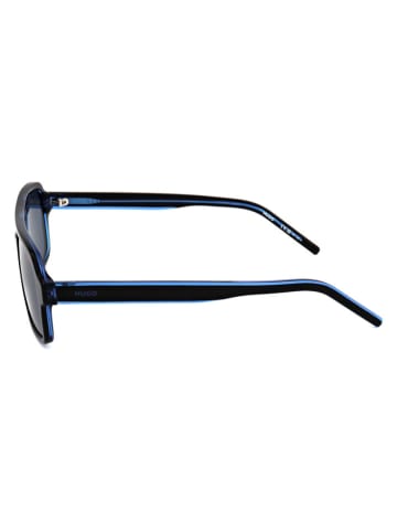HUGO Herenzonnebril zwart/donkerblauw
