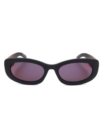HUGO Damskie okulary przeciwsłoneczne w kolorze czarnym