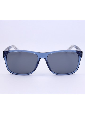 HUGO Męskie okulary przeciwsłoneczne w kolorze niebiesko-granatowym