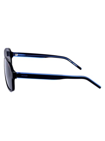 HUGO Herren-Sonnenbrille in Schwarz/ Dunkelblau