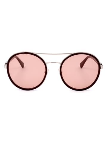 Longchamp Damskie okulary przeciwsłoneczne w kolorze srebrno-brązowo-jasnoróżowym