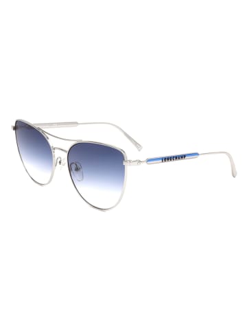 Longchamp Damen-Sonnenbrille in Silber/ Blau