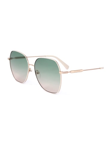 Longchamp Damen-Sonnenbrille in Gold/ Grün