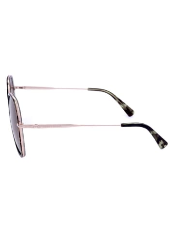 Longchamp Damen-Sonnenbrille in Grün-Roségold/ Rosa-Hellbraun