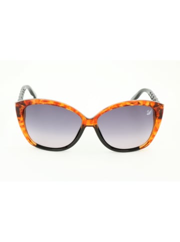 Swarovski Dameszonnebril lichtbruin-zwart/blauw