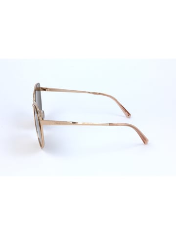 Swarovski Damskie okulary przeciwsłoneczne w kolorze złoto-jasnoróżowo-zielonym