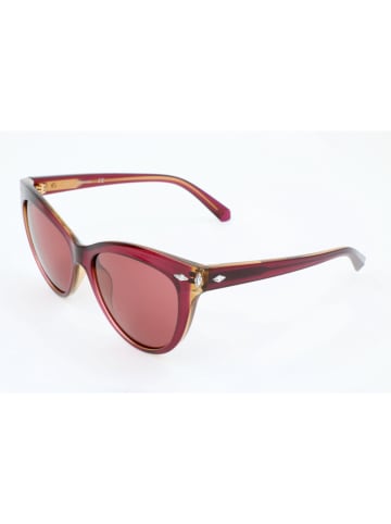 Swarovski Damen-Sonnenbrille in Lila-Gelb/ Rot