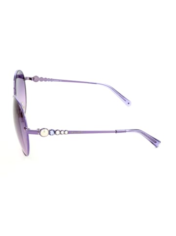 Swarovski Damskie okulary przeciwsłoneczne w kolorze fioletowym