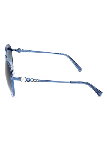 Swarovski Damskie okulary przeciwsłoneczne w kolorze niebieskim