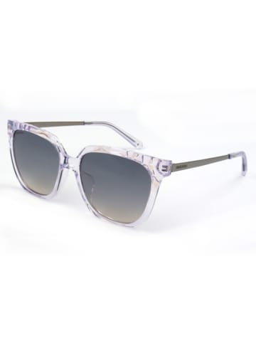 Swarovski Damen-Sonnenbrille in Transparent-Lila/ Grau