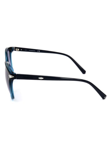 Swarovski Dameszonnebril donkerblauw