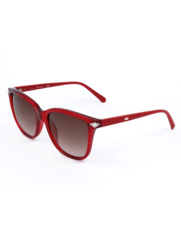 Swarovski Damen-Sonnenbrille in Rot/ Hellbraun