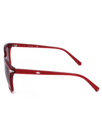 Swarovski Damen-Sonnenbrille in Rot/ Hellbraun