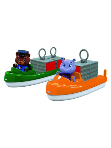 Aquaplay 4tlg. Set: 2 Wasserboote und 2 Spielfiguren - ab 3 Jahren