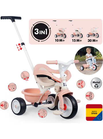 Smoby 2-in-1 scooter "Be Move Comfort" lichtroze - vanaf 15 maanden