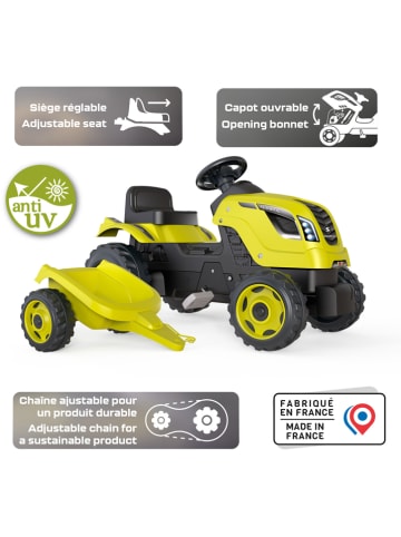 Smoby Traktor met aanhanger "Farmer XL" groen - vanaf 3 jaar