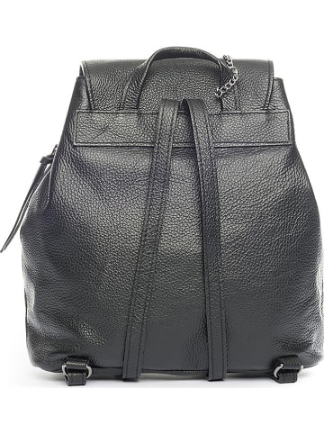 Anna Morellini Leren rugzak "Claire" zwart - (B)29 x (H)32 x (D)12 cm